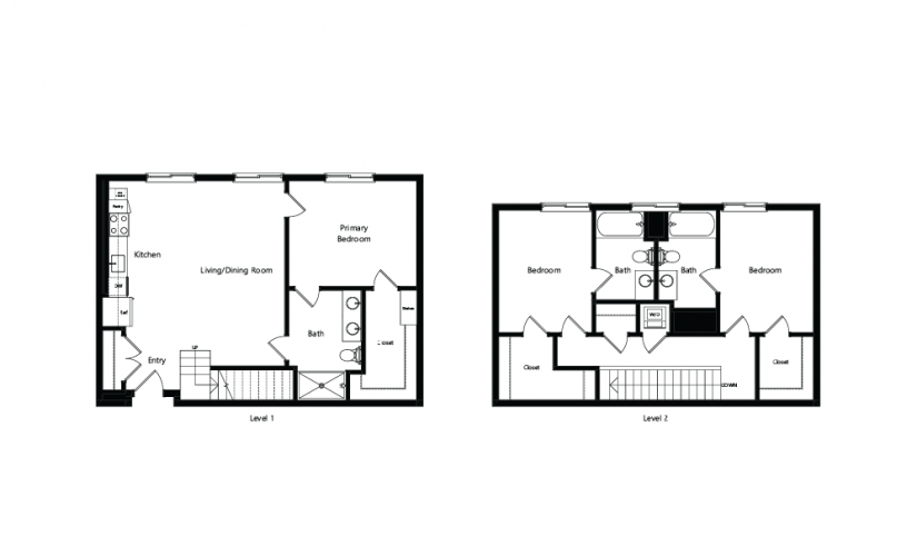 C4-PH - 3 bedroom floorplan layout with 3 baths and 1557 square feet. (Preview)